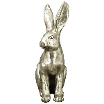 Hase ArgenT, silber, Polyresin, 18x11,5x27,5 cm