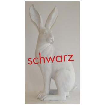 Hase ZONDA, schwarz, Polyresin, 35,5x21x70 cm