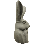 Hase ZONDA, schwarz, Polyresin, 27,5x19,5x49 cm