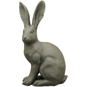 Hase ZONDA, schwarz, Polyresin, 17,5 cm