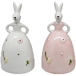 Hase SpringIvory, weiß/creme, Keramik, 8,3x7,9x15 cm