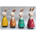 Hase Kanu, Metall, 10x9x25 cm