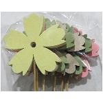 BlumenStecker Bloom, bunt, Holz, 7 cm