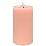 LED Kerze Lumière, pink, Wachs, 7,5x7,5x12,5 cm
