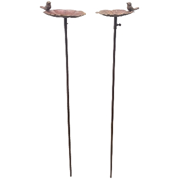 VogelFutterPlatz mit Stab ArtFerro, Metall, 19,5x16,5x117 cm