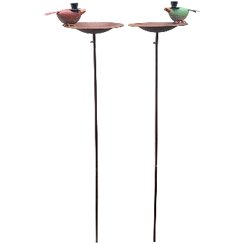 VogelFutterPlatz mit Stab ArtFerro, Metall, 30x22,5x114 cm