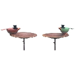 VogelFutterPlatz mit Stab ArtFerro, Metall, 30x22,5x114 cm