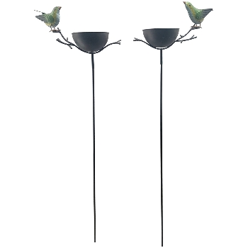 VogelFutterPlatz mit Stab ArtFerro, Metall, 29x14,5x122 cm