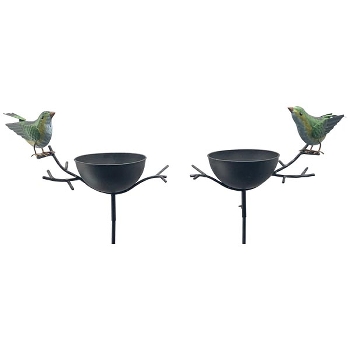 VogelFutterPlatz mit Stab ArtFerro, Metall, 29x14,5x122 cm