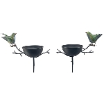 VogelFutterPlatz mit Stab ArtFerro, Metall, 29x14,5x122 cm