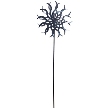 WindRad ArtFerro, blau, Metall, 35,5x16,5x184 cm