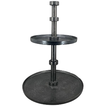 Etagere Sobre, Alu, schwarz, 40x40x54 cm