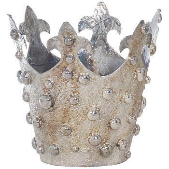 Krone Junker, Metall, zink, 17x17x16 cm