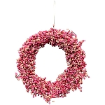 Kranz Aride, pink, Holz, 28x8x28 cm