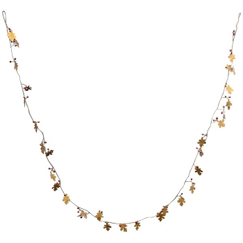 BlattKette Aride, gold, Messing, 183x4x4 cm