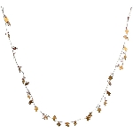 BlattKette Aride, gold, Messing, 183x4x4 cm