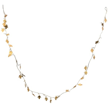 BlattKette Aride, gold, Messing, 183x4x4 cm