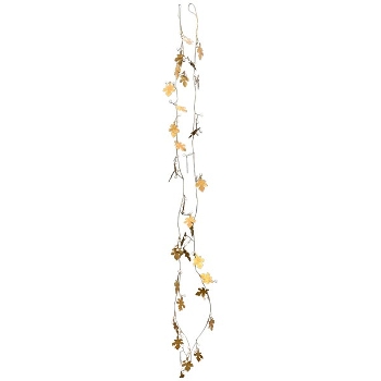 BlattKette Aride, gold, Messing, 183x4x4 cm