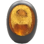 KerzenHalter Doré, Metall, schwarz/gold, 20x10x27 cm