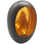 KerzenHalter Doré, Metall, schwarz/gold, 20x10x27 cm
