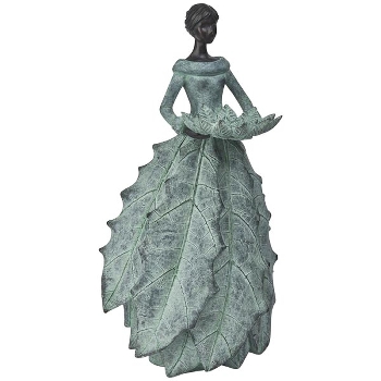 Frau TroupeR, Polyresin, grün, 23,7x19,6x44,4 cm