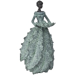 Frau TroupeR, Polyresin, grün, 23,7x19,6x44,4 cm