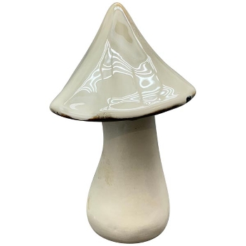 Pilz Marta, beige, Steingut, 12x12x15 cm