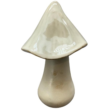 Pilz Marta, beige, Steingut, 14x14x20 cm