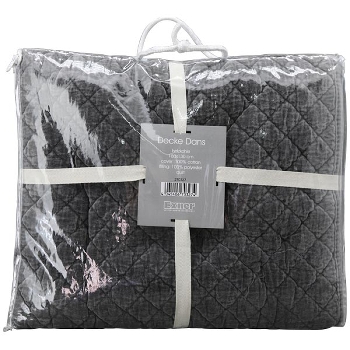 Decke Dans, anthrazit, Polyester, 180x130 cm