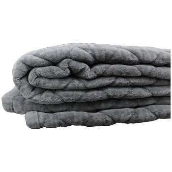Decke Dans, grau, Polyester, 180x130 cm