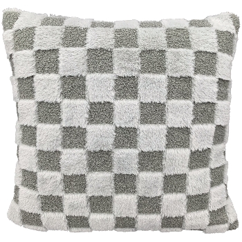 Kissen Dans, grau, Polyester, 45x45 cm