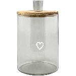 KerzenHalter Verrerie, zink, Glas, 10x10x17 cm