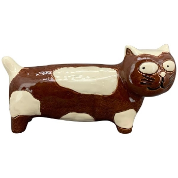 Katze Garou, Keramik, 26x8x13 cm