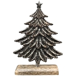Baum Puri, Alu/Holz, 13x5x21,5 cm