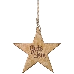 Stern Dost, Holz, 20x1,5x20 cm
