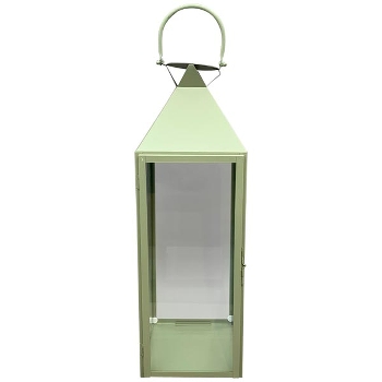 Laterne EnameL, Metall/Glas, 21x20x61 cm