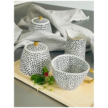 KaffeeTasse NoirBlanc, Stoneware, 13,8x11,2x7,7 cm