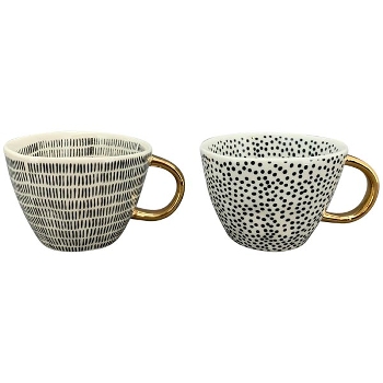 KaffeeTasse NoirBlanc, Stoneware, 13,8x11,2x7,7 cm