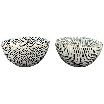 Schale NoirBlanc, Stoneware, 15x14,8x6,8 cm
