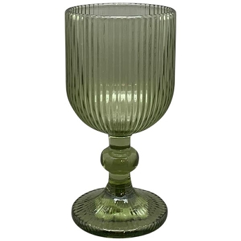 Trinkglas Verrerie, grün, Glas, 7,9x7,9x14,2 cm