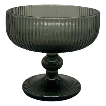 Schale Verrerie, grau, Glas, 11,8x11,8x9,8 cm
