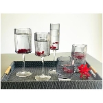 TrinkGlas Verrerie, grau, Glas, 7x7x21,2 cm