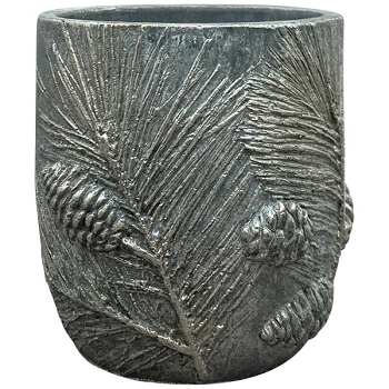 Topf StoneArt, grau, Zement, 13x13x14 cm