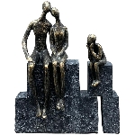 FamilienSkulptur Hilda, bronze, Polyresin, 17,8x6,4x22,8 cm