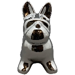 Hund ArgenT, silber, Dolomite, 18x11x20 cm