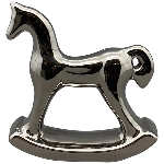 SchaukelPferd ArgenT, silber, Dolomite, 13,7x4,5x14 cm
