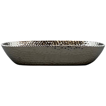 Tablett ArgenT, silber, Dolomite, 31x13,5x6 cm