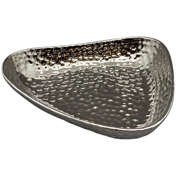 Tablett ArgenT, silber, Dolomite, 26x22x6 cm