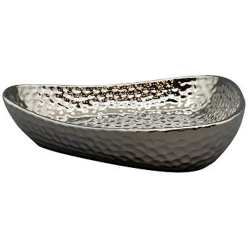 Tablett ArgenT, silber, Dolomite, 26x22x6 cm