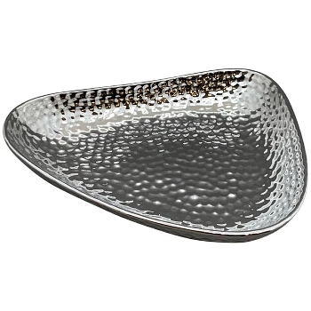 Tablett ArgenT, silber, Dolomite, 33x27,8x6,3 cm